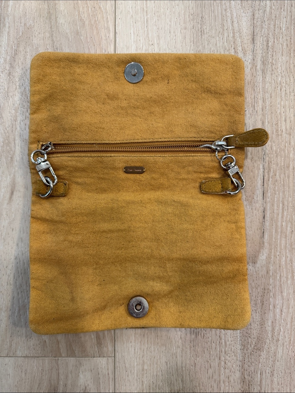 Free People Suede Studded Mustard Clutch - Women's Wallet - Picture 2 of 7